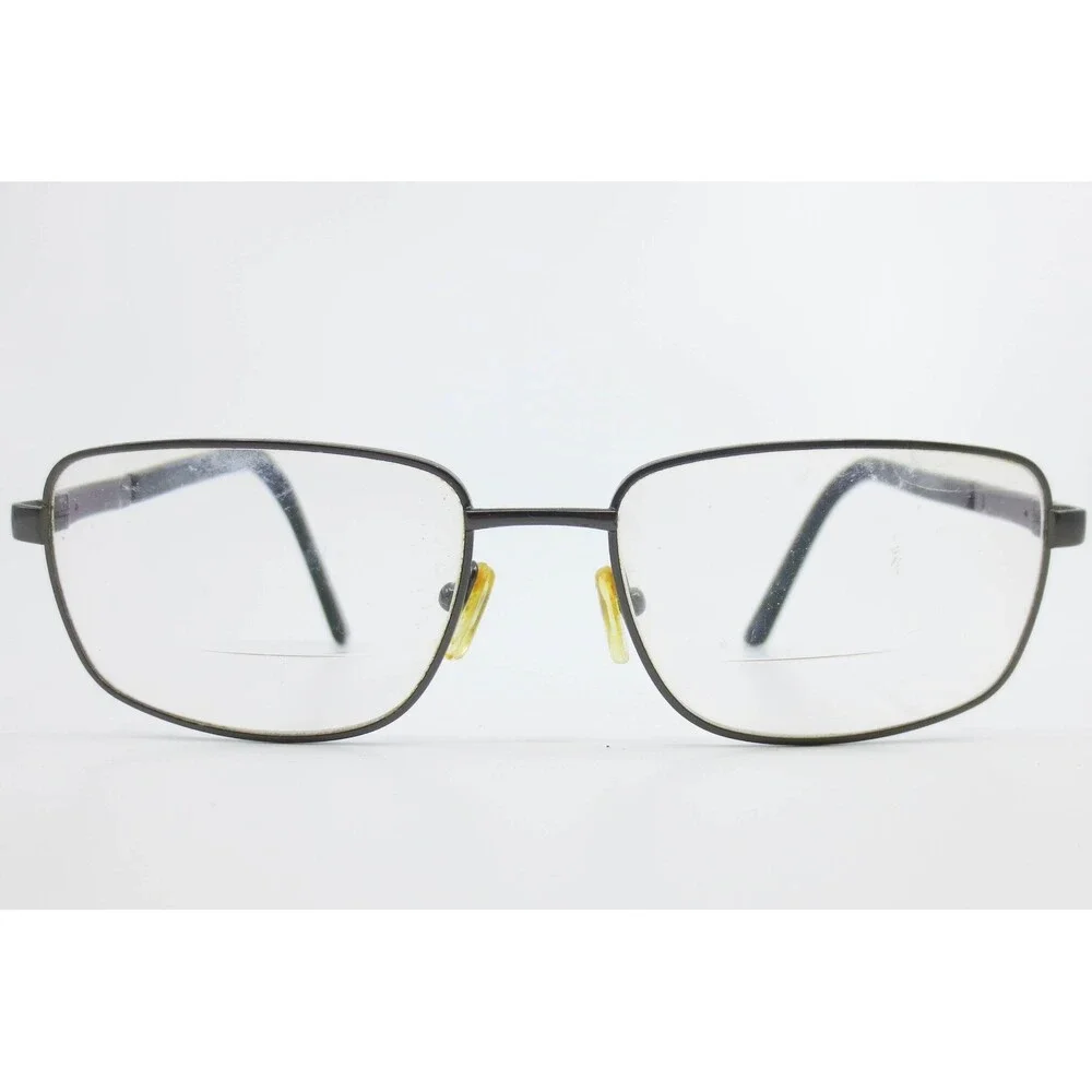 Max Mara MM 5102 GM Gunmetal Rectangular Eyeglasses Frames 56-17-145 Mens Womens